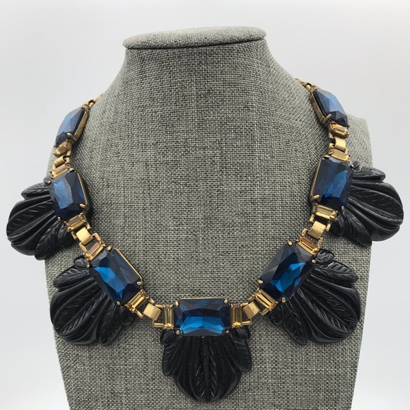 J Crew statement resin collar necklace